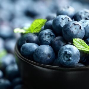 blueberries in a bowl